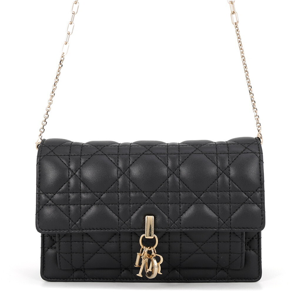 Christian Dior Dior Chain Shoulder Bag Cannage My Daily Pouch Lambskin S0937O...